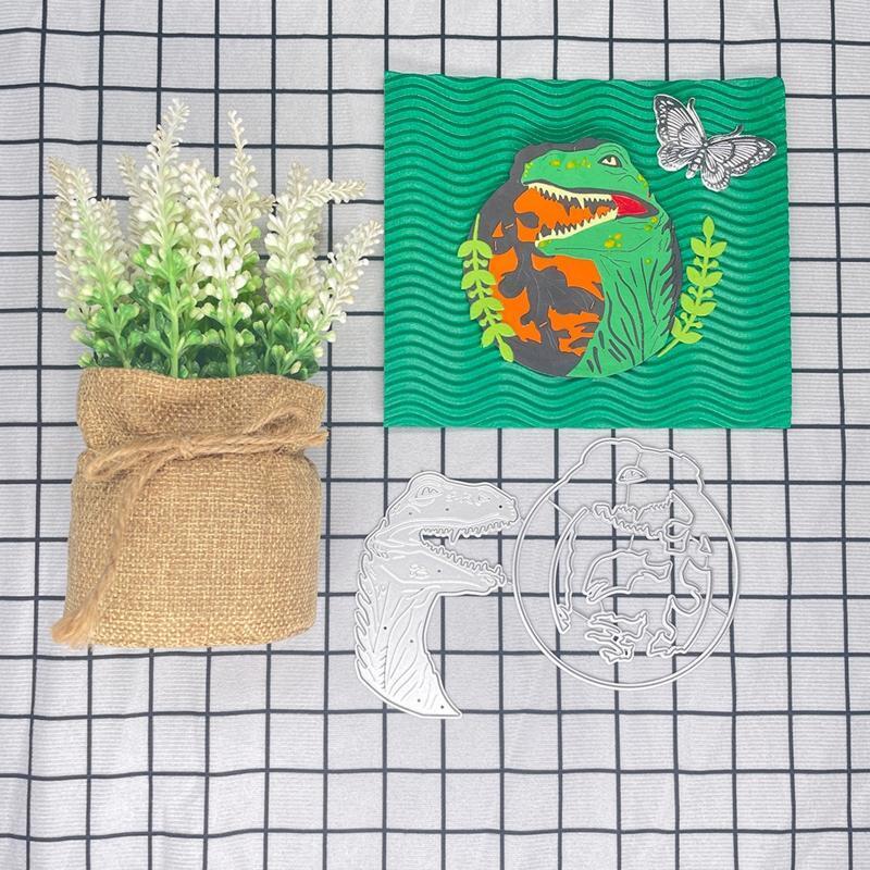 Dinosaur Cutting Dies Anti Deformed Metal Craft Die Cuts Stencil Cutting Dies