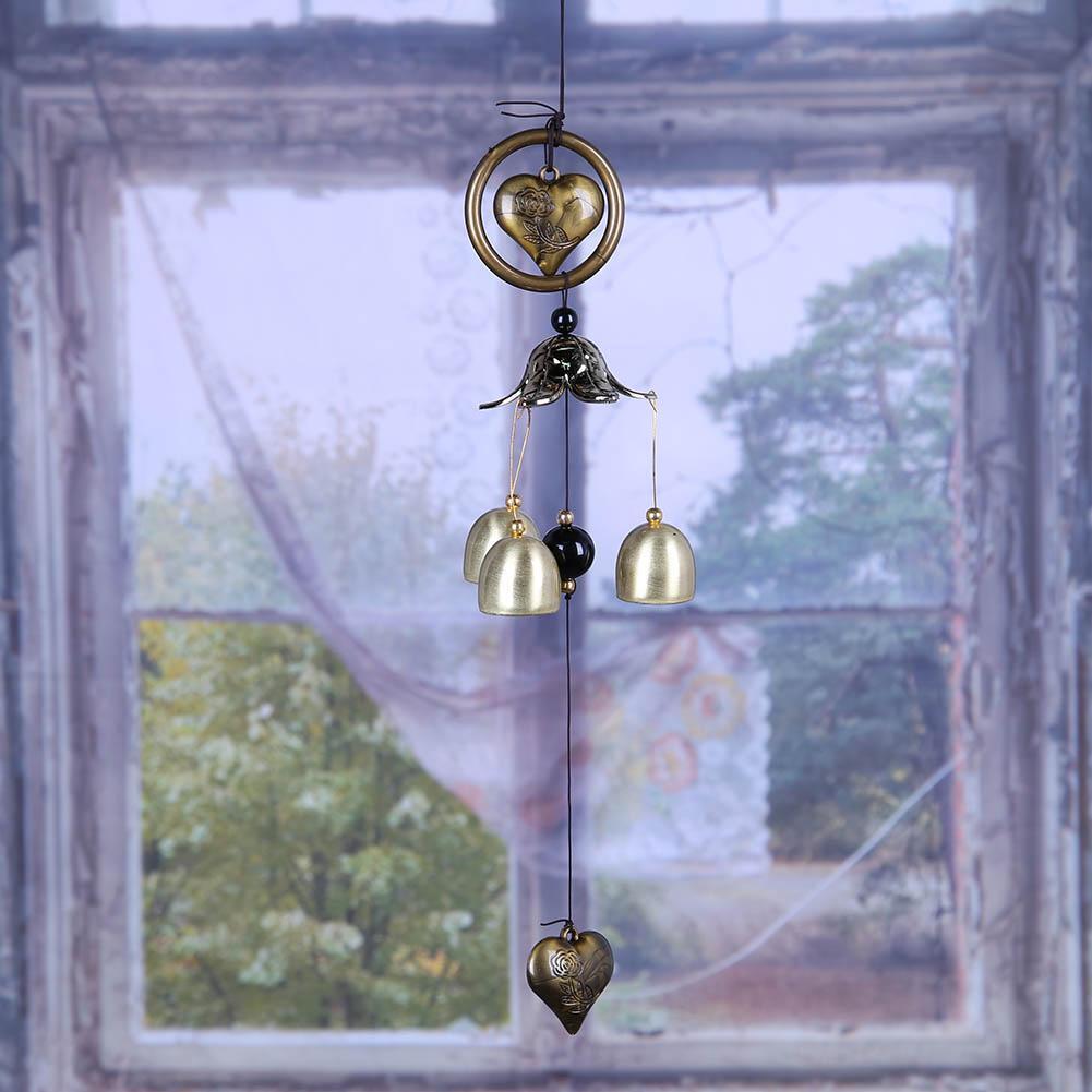 Metal Bell Wind Chimes Ornaments Creative Copper Hanging Decor Gift
