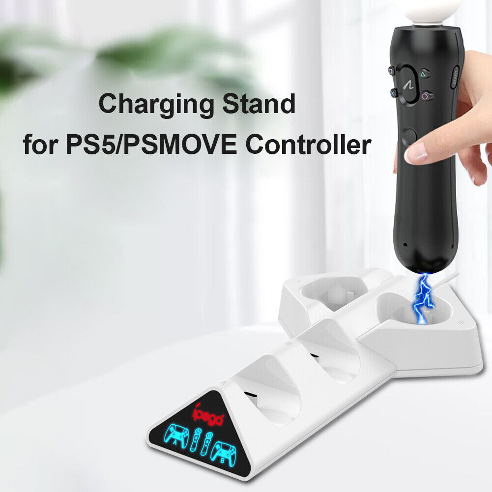 4 in 1 Controller Charger for PS5 DualSense Charging Station for PS Move