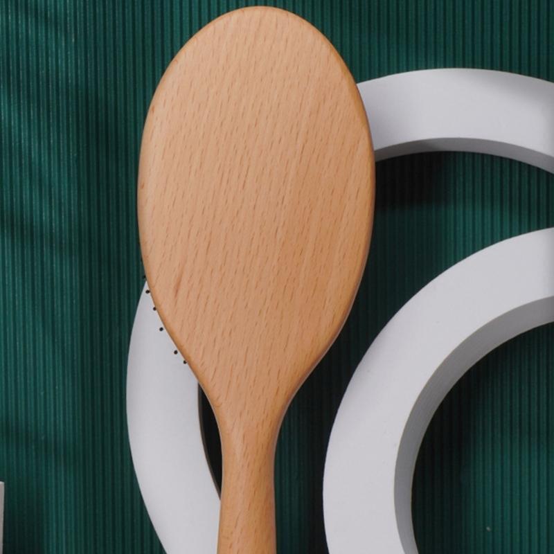 Wood Handle Bristle Air Cushion Massage Comb Anti-static Massage Airbag Comb