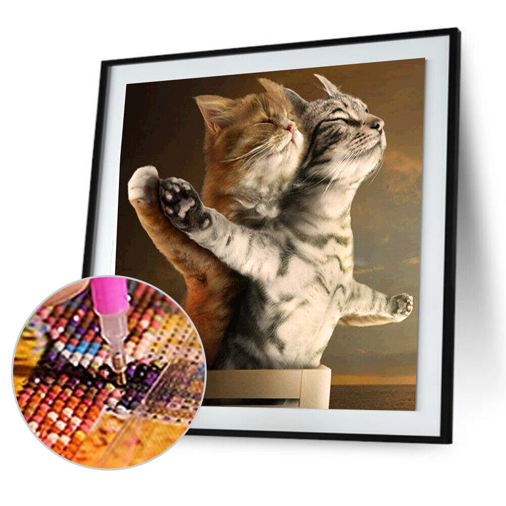Intimate Cats 5D Diamond Painting Embroidery DIY Cross Stitch Home Decor
