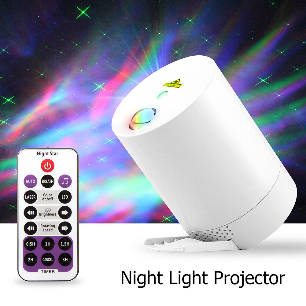 Starry Sky Projection Light LED Rotating Dream Star Water Wave Lamp (B)