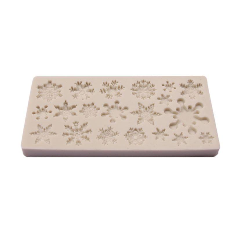 Different Snowflake Shaped Silicone Molds Set for Making Large Soap Bath