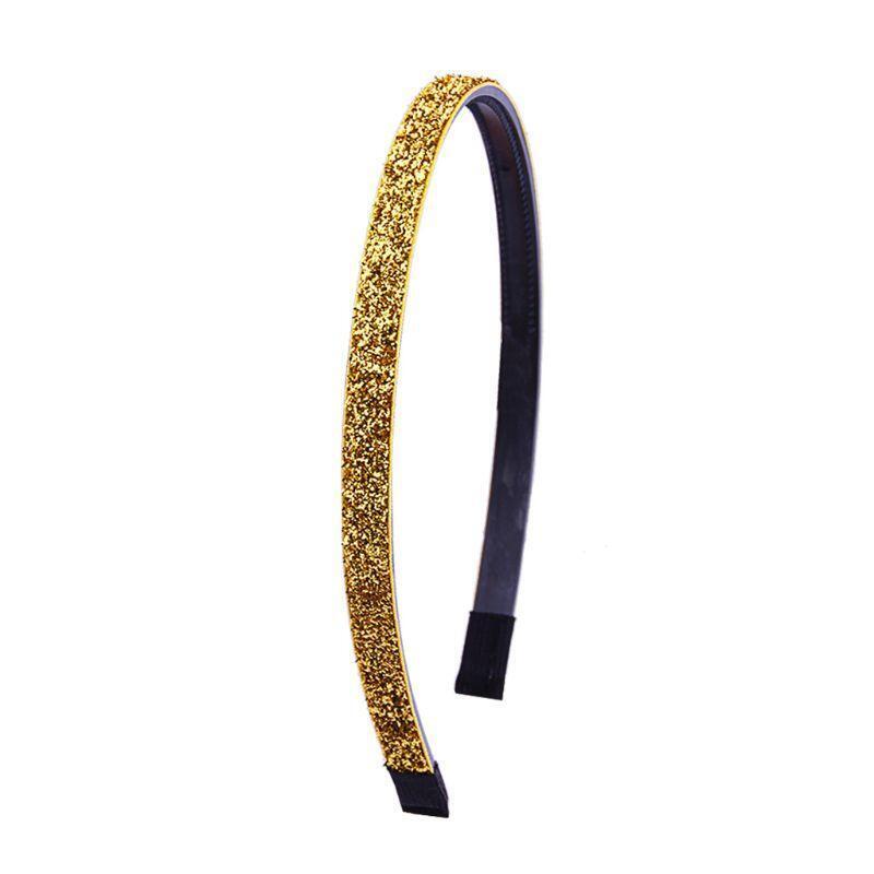 8Pcs Women Girls Colorful Thin Headband Glitter Sequins Non-Slip Teeth Hair Hoop