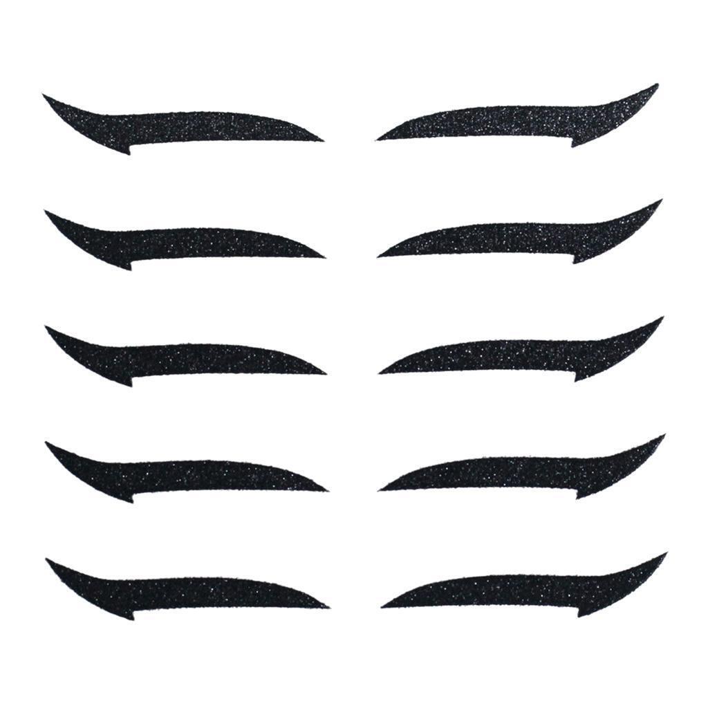 perfect cat liner winged eyeliner stencil tips 5 Pairs  Black
