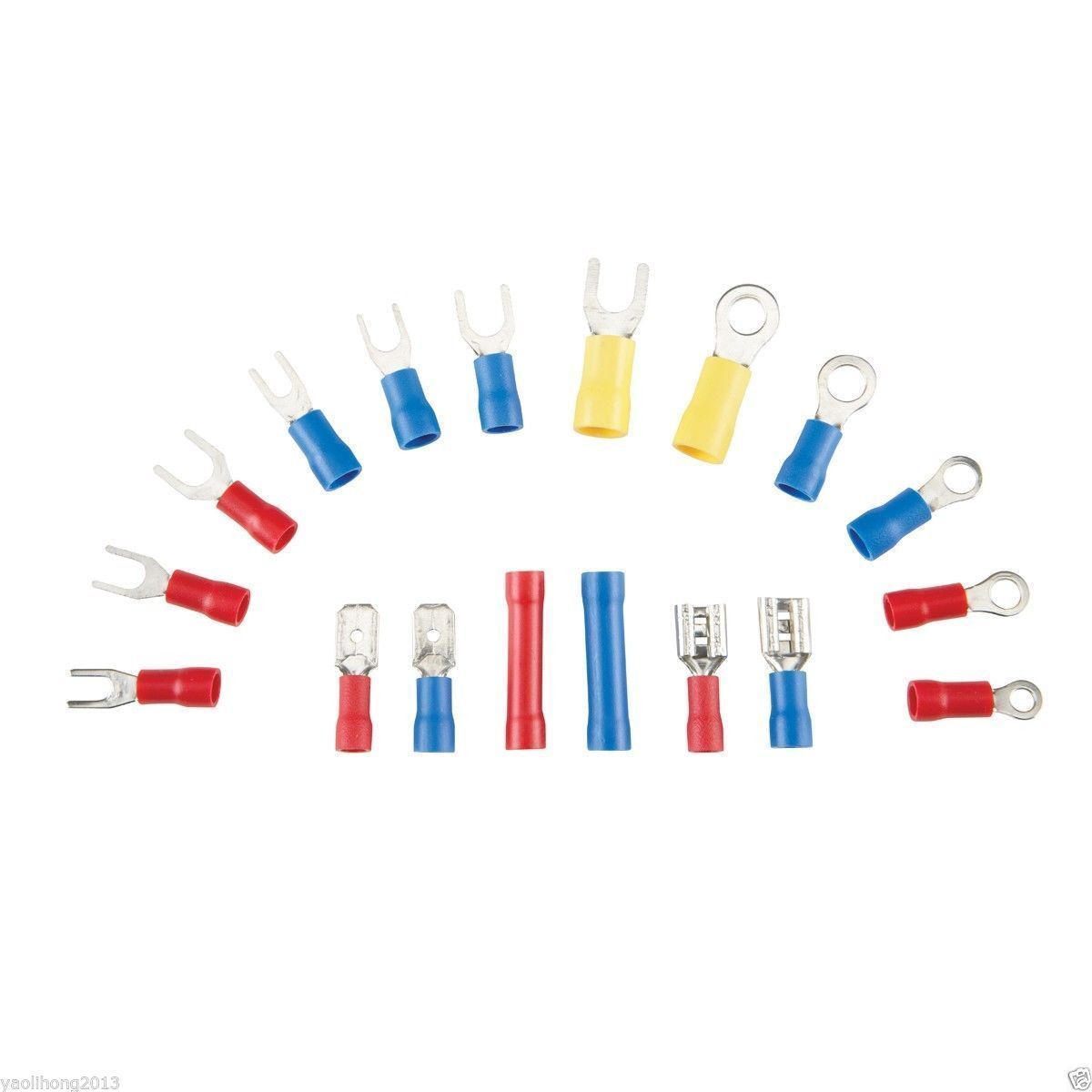 300Pcs Assorted Crimp Terminals Set Insulated Electrical Wiring Connector Kit20.