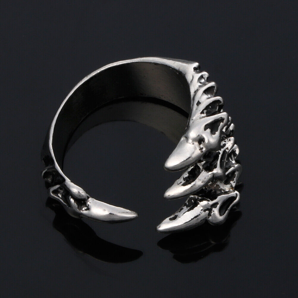 Open Adjustable Men Street Dragon Alloy Claw Finger Rings Jewelry Gifts