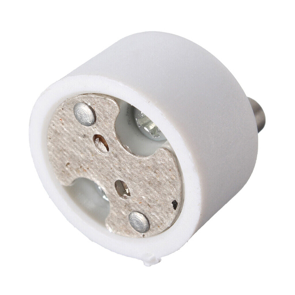 white color  GU10 to MR16 Adapter Lamp Fe &  Converter Socket