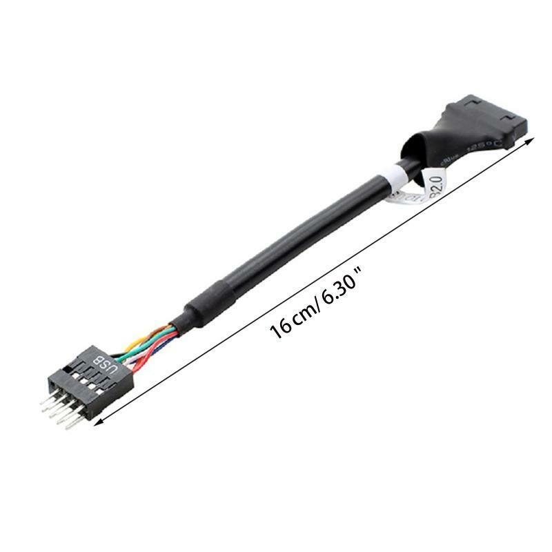 Motherboard Adapter Cable USB 3.0 19Pin Female to USB 2.0 9Pin Male Convertor