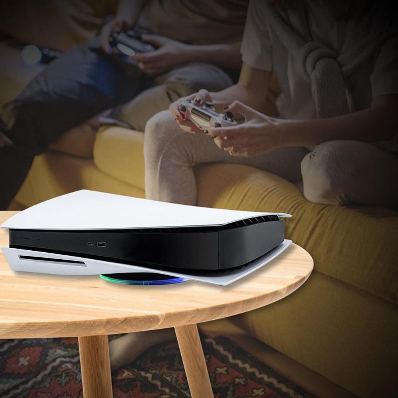 Adjustable RGB Console Stand,LED Atmosphere Light Base for PS5 Game Console