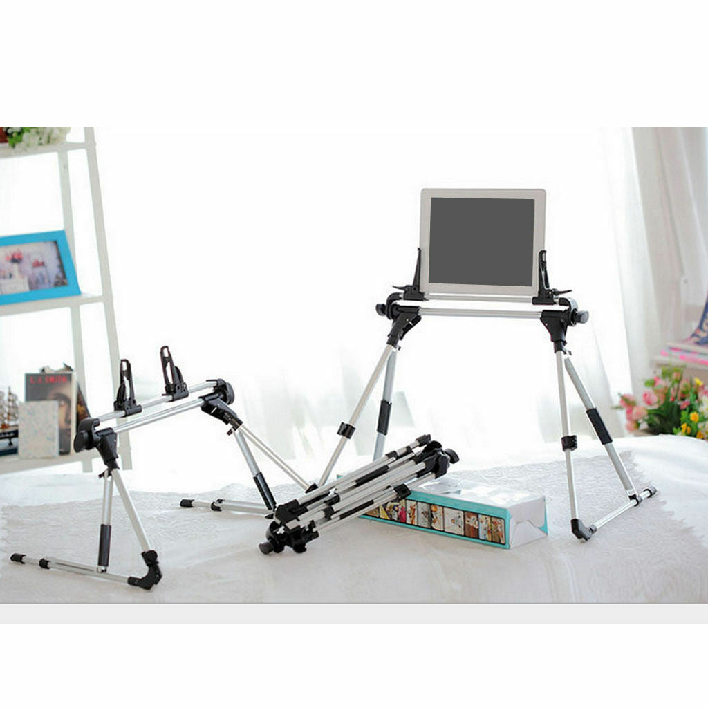 Foldable Desk Floor Stand Bed Tablet PC Holder Bracket for