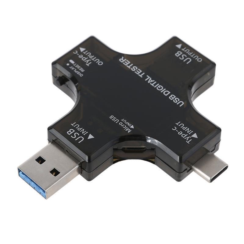 USB C 4 in 1 Voltage and Current Teste Voltage Current Meter Ammeter Detector