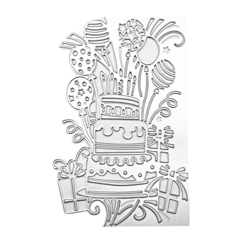 Cake Cards Metal Cutting Dies Stencil Scrapbooking DIY Album Stamp Paper Card