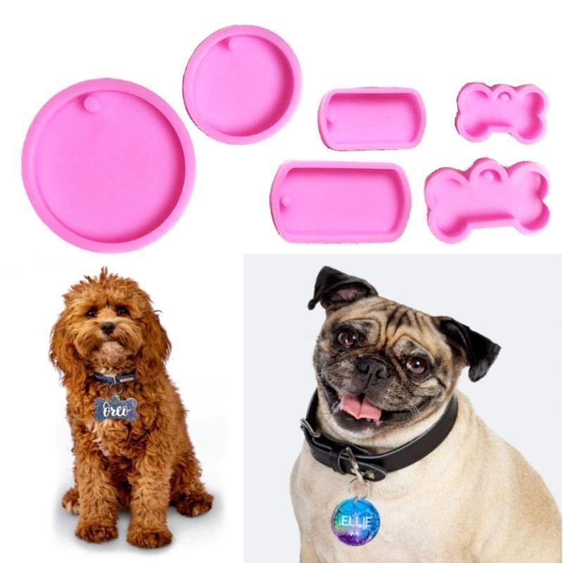 DIY Crafts Plaster Soap Jewelry Mold Pet Pendant Crystal Epoxy Mold Handmade
