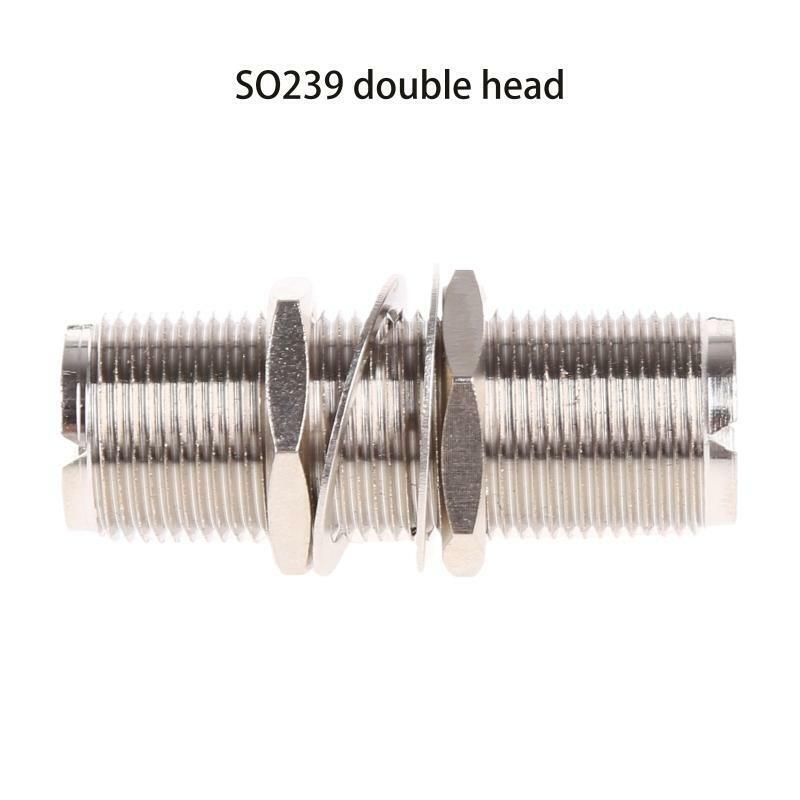 UHF Female-Female Bulkhead Connector RF Coaxial Adapter for CB Ham Radio Antenna