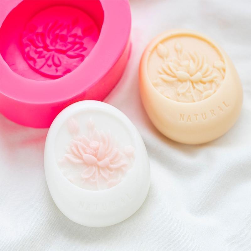 Lotus Shaped Silicone Soap Mould Mousse Cake Mold Pudding Moulds Baking Gadgets