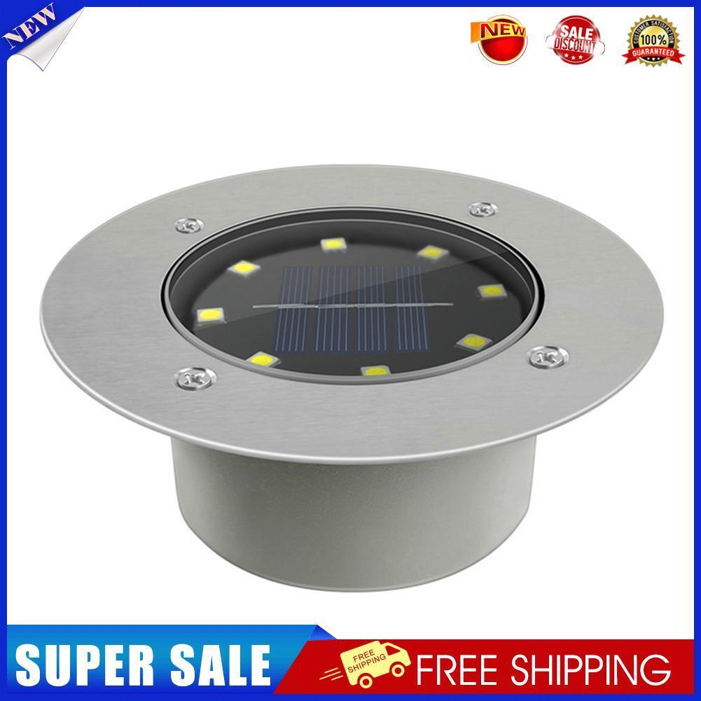8LED Solar Underground Light Waterproof Garden Buried Lamp (White Light)