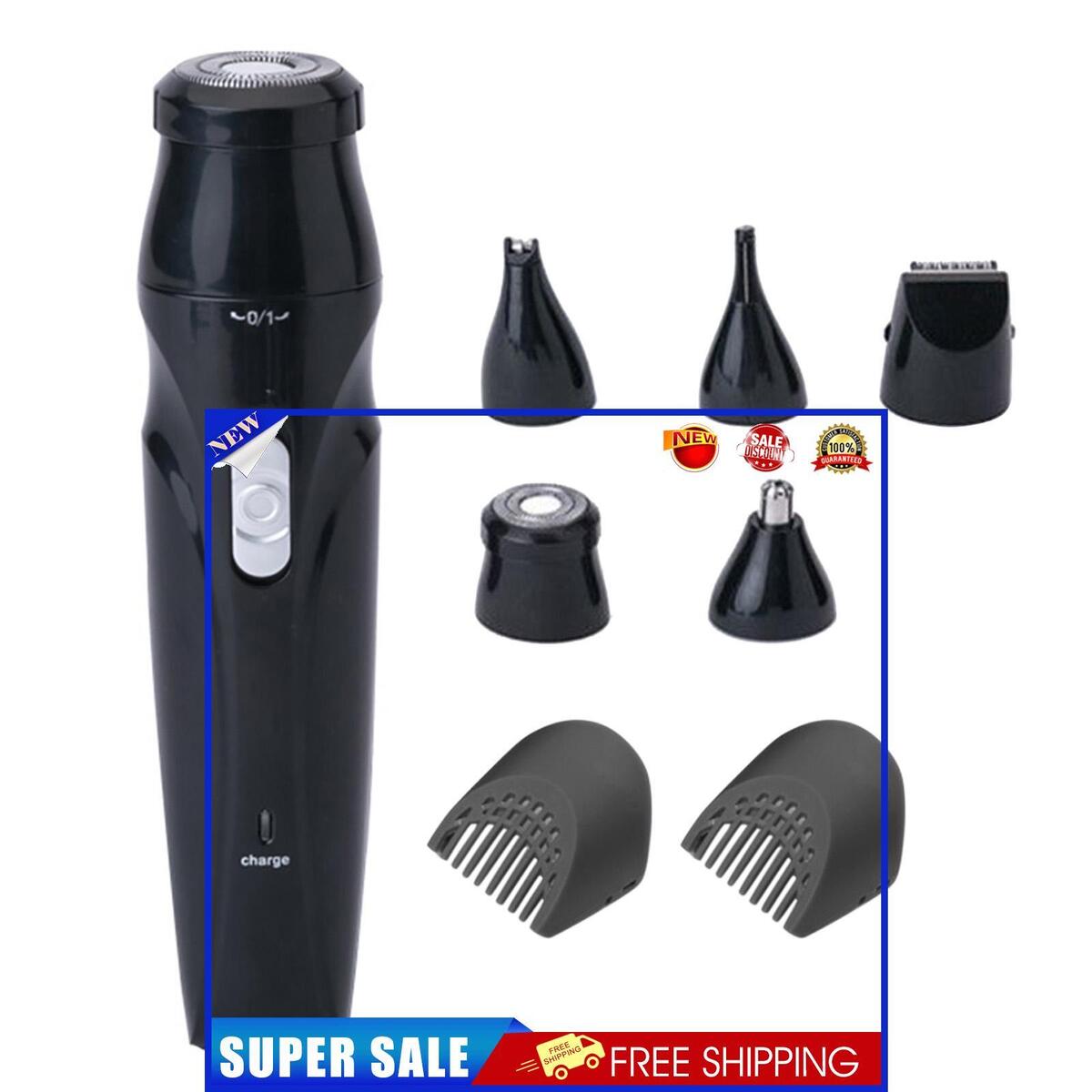 Nose and Ear Hair Trimmer - Precision Tool with Rechargeable USB Cable