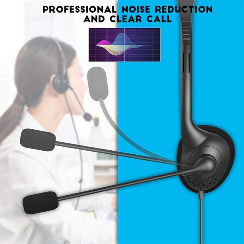 Professional Telephone Headset for Superior Sound for Calls, USB Connection