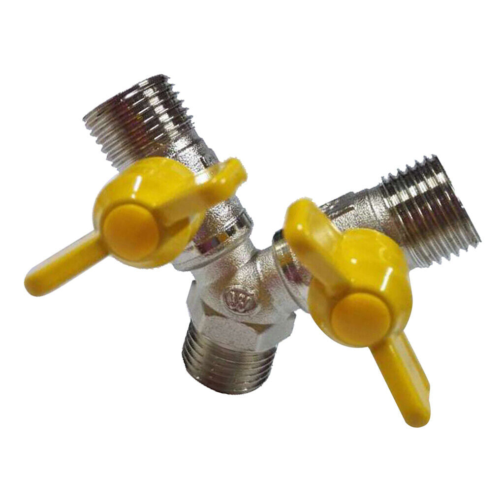 Gas Pipeline Valve  Gas LPG Tube Hose Adapter Y Piece Splitter Connector