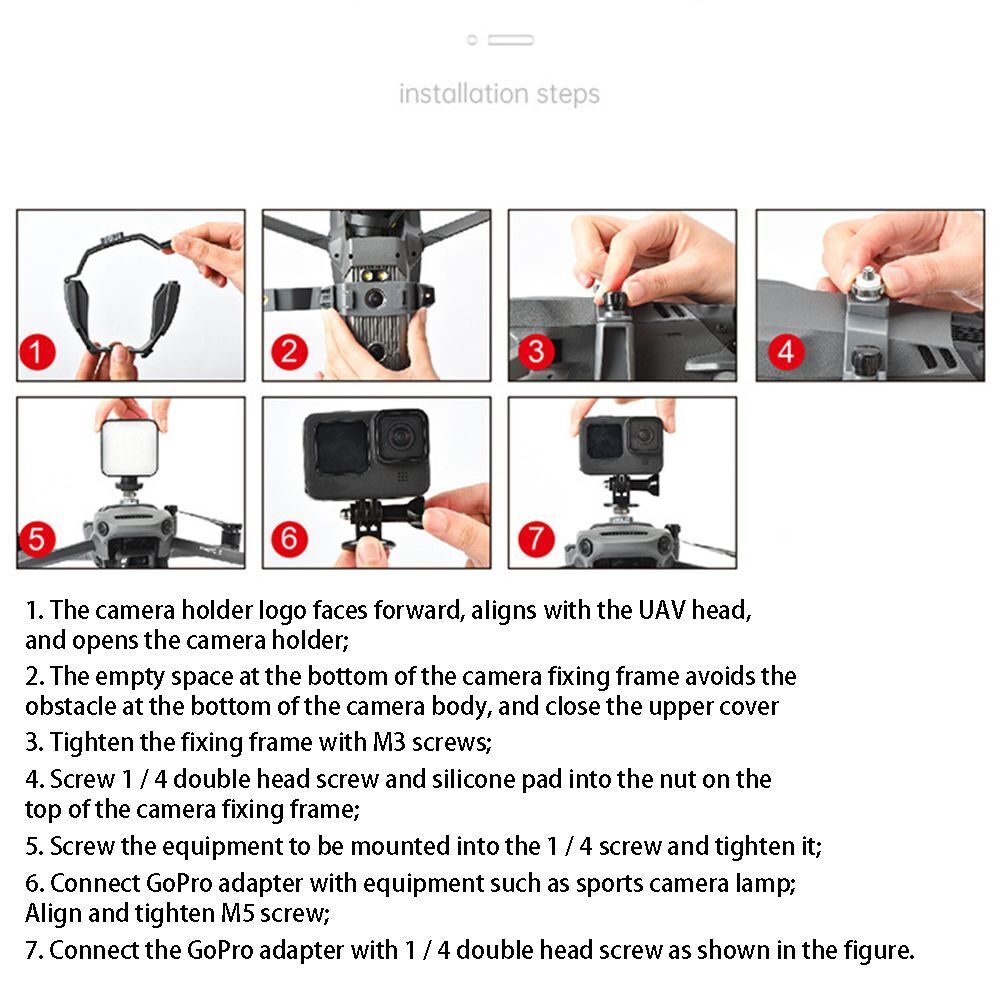 Transfer For Gopro Top Expansion Bracket For DJI Mavic 3 For DJI Mavic 3