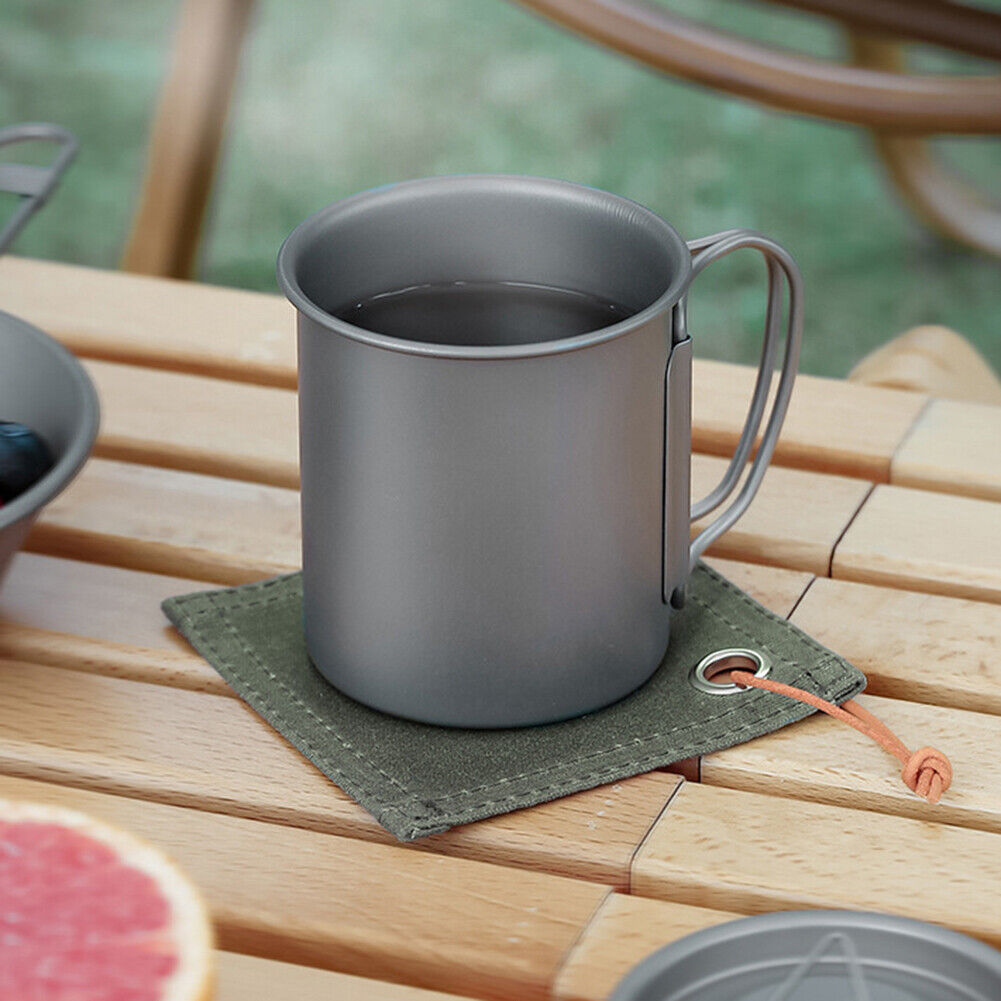 Canvas Coasters Heat Resistant Oil-proof Outdoor Cooking Table Placemat Mat