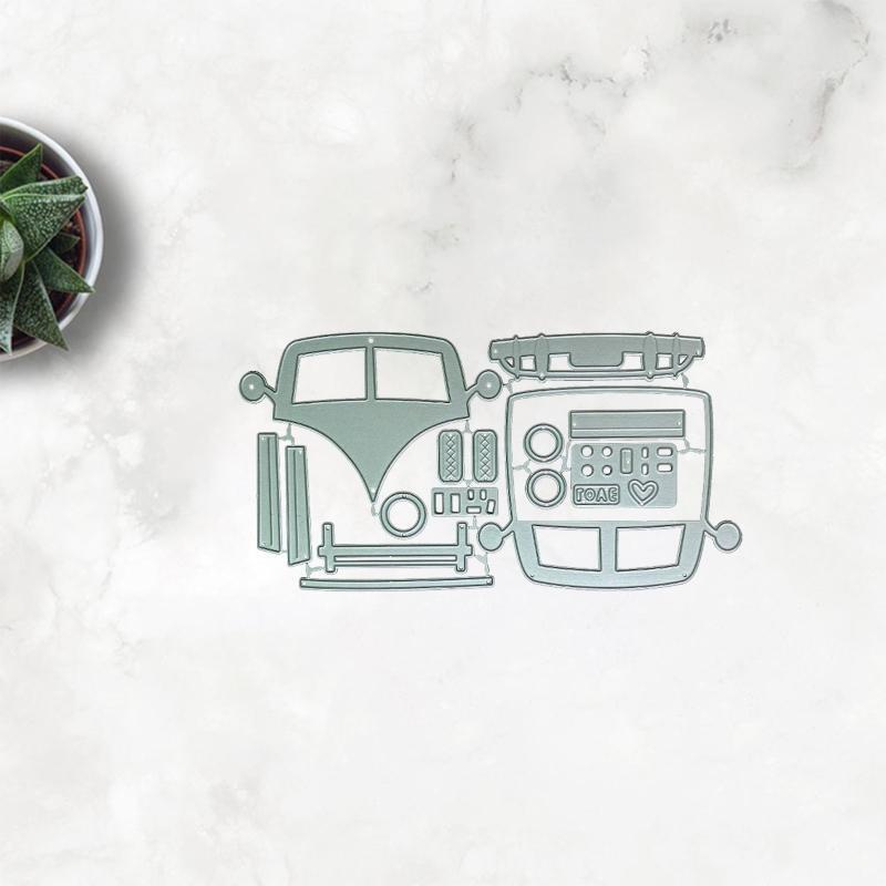 Summer Camper Car Metal Cutting Dies for DIY Scrapbooking Diary Embellishments