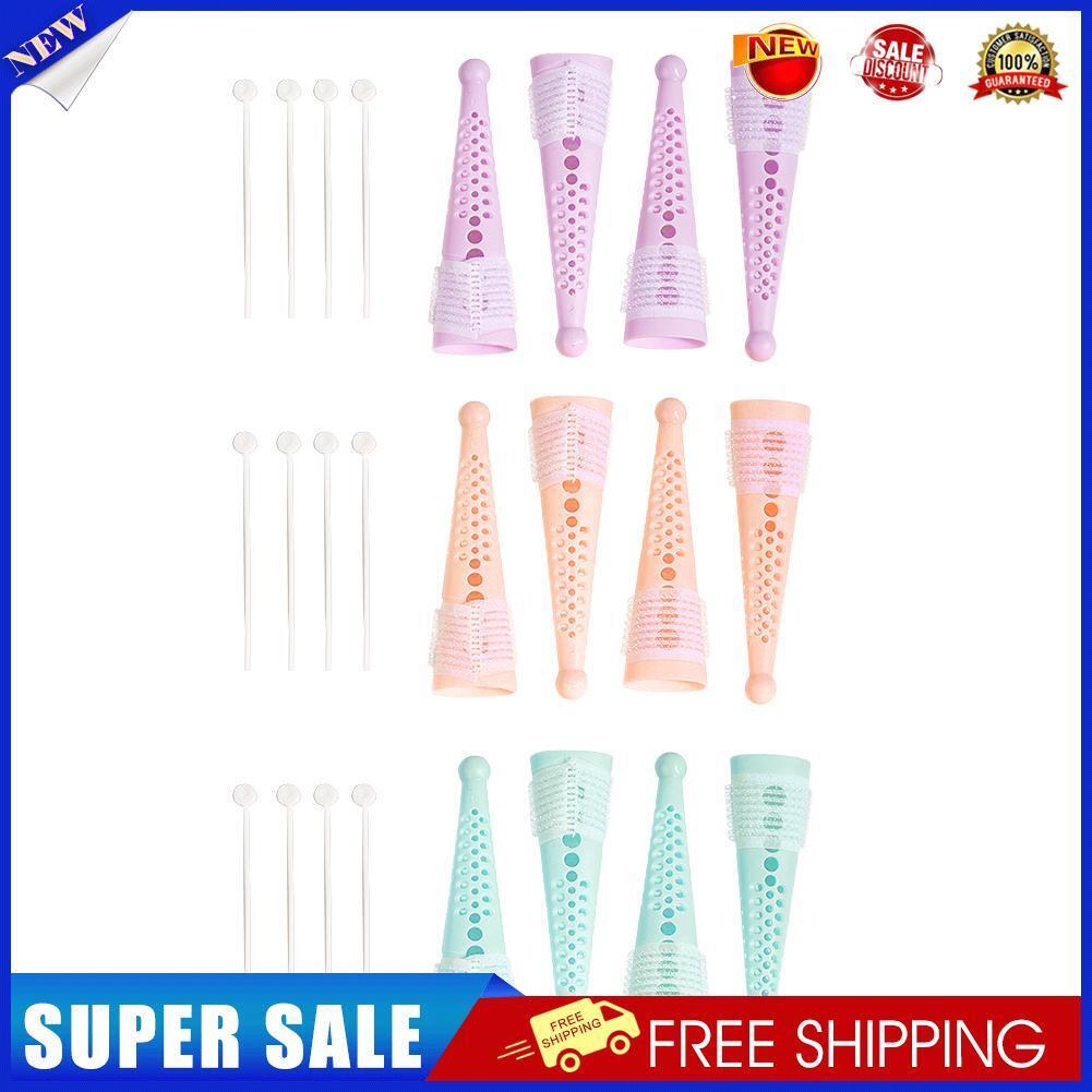 Hair Rollers Kit No Heat Large Curlers Self Grip Holding Self-Adhesive Band