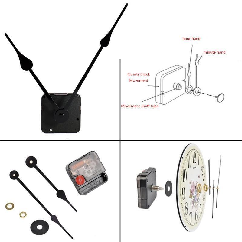 Professional Quartz Wall Clock Movement Mechanism DIY Repair Tool with Hands