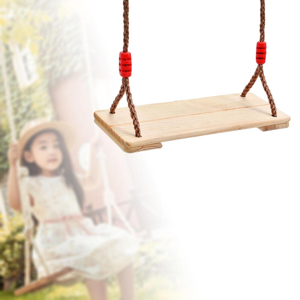 Children Wooden Swing Garden  with Sturdy Rope  Garden