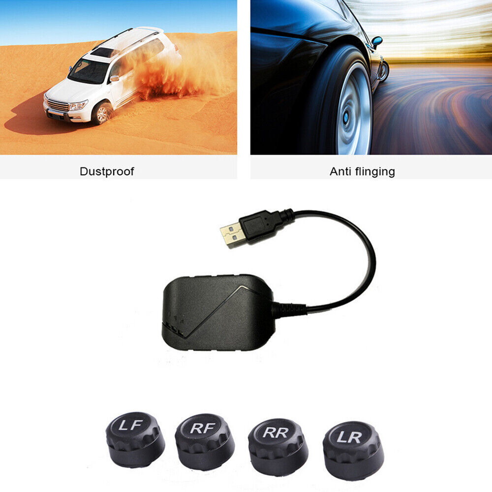 TPMS External Sensor Car Tire Pressure Monitoring Alarm System For Android DVD