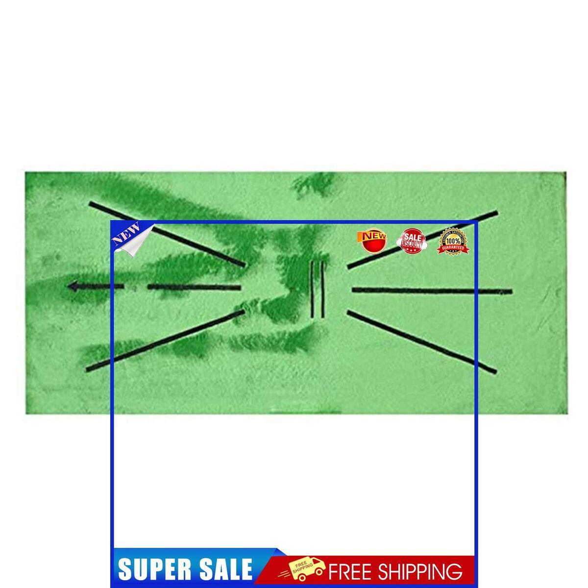 Golf Putting Training Mat, Batting Practice Aid Rug for Swing Detection