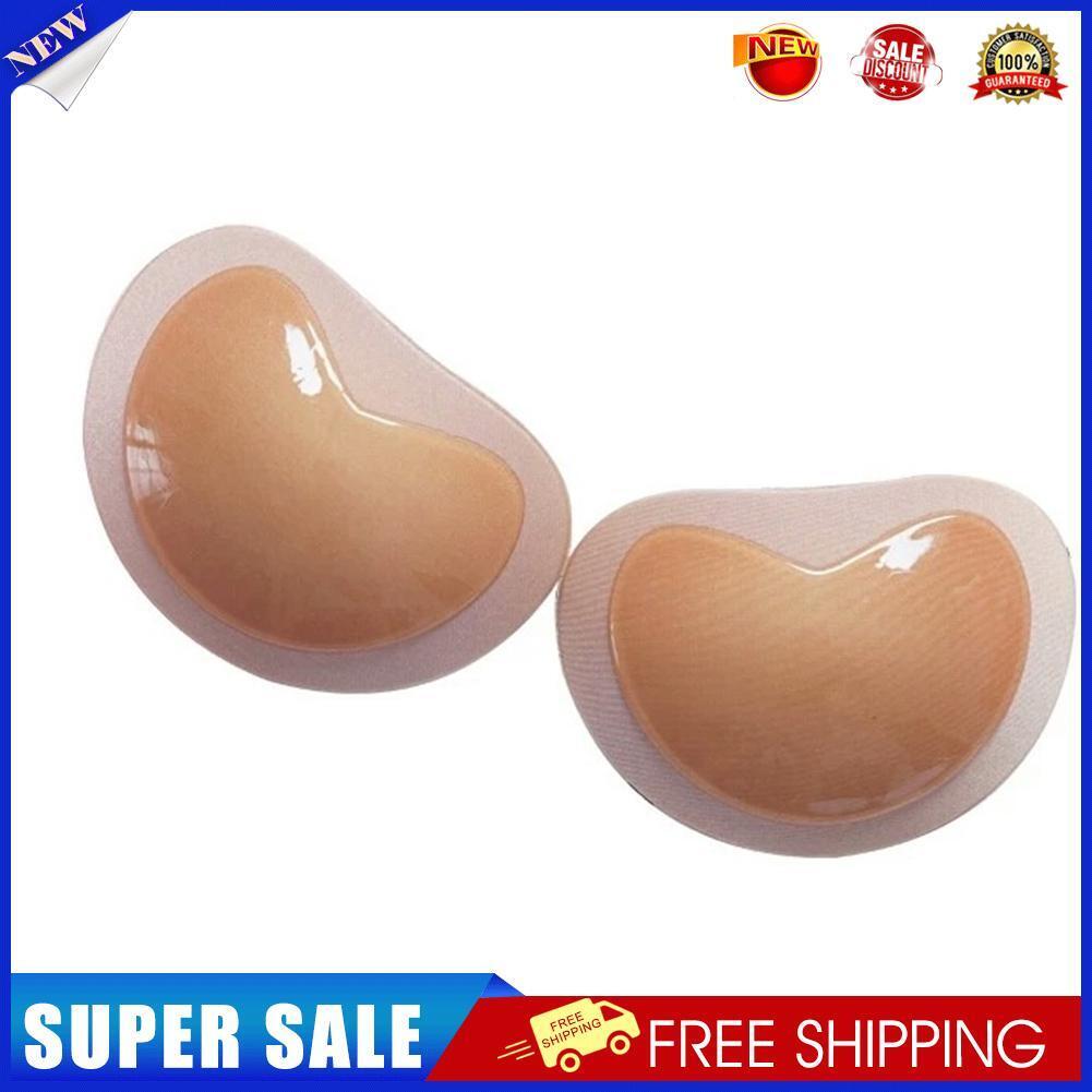 1 Pair Women Bikini Push Up Sponge Bra Pad Breathable Chest Pad (Champagne)