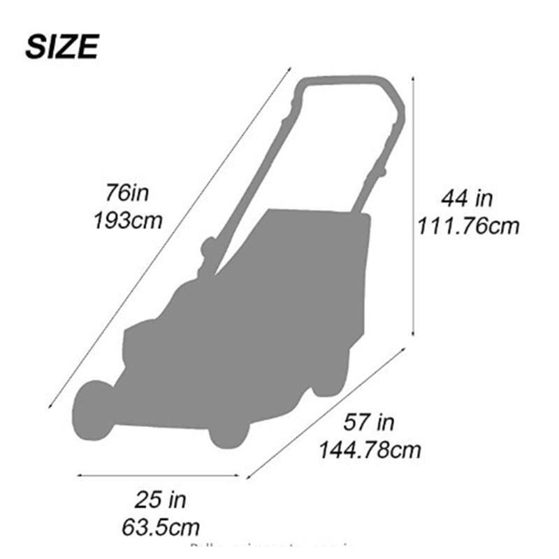 Durable Waterproof Lawn Mower Cover Dust Protection Heavy Duty Water Resistant