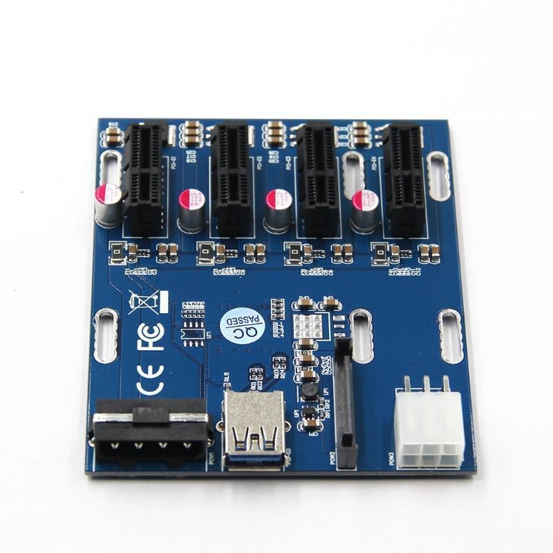 PCI-E Adapter Card PCI-E X1 to PCI-E Expansion Converter Card with USB3.0 Power