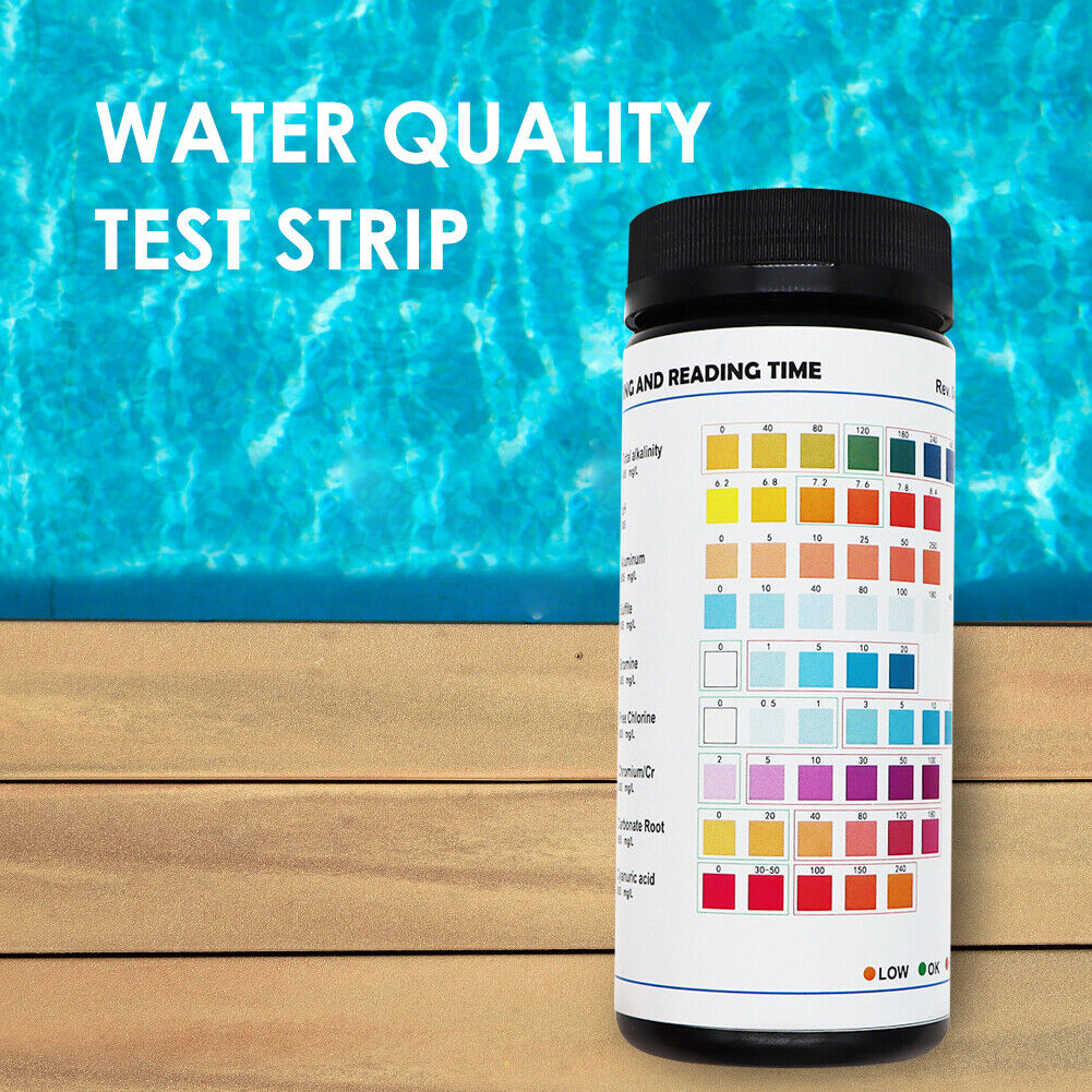 50pcs Aquarium Pond Pool PET Drinking Water Test Strips PH Value Tester