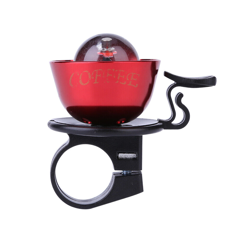2 in 1 Bicycle Handlebar Bell Compass for MTB Bike Safety Cycling (Red)