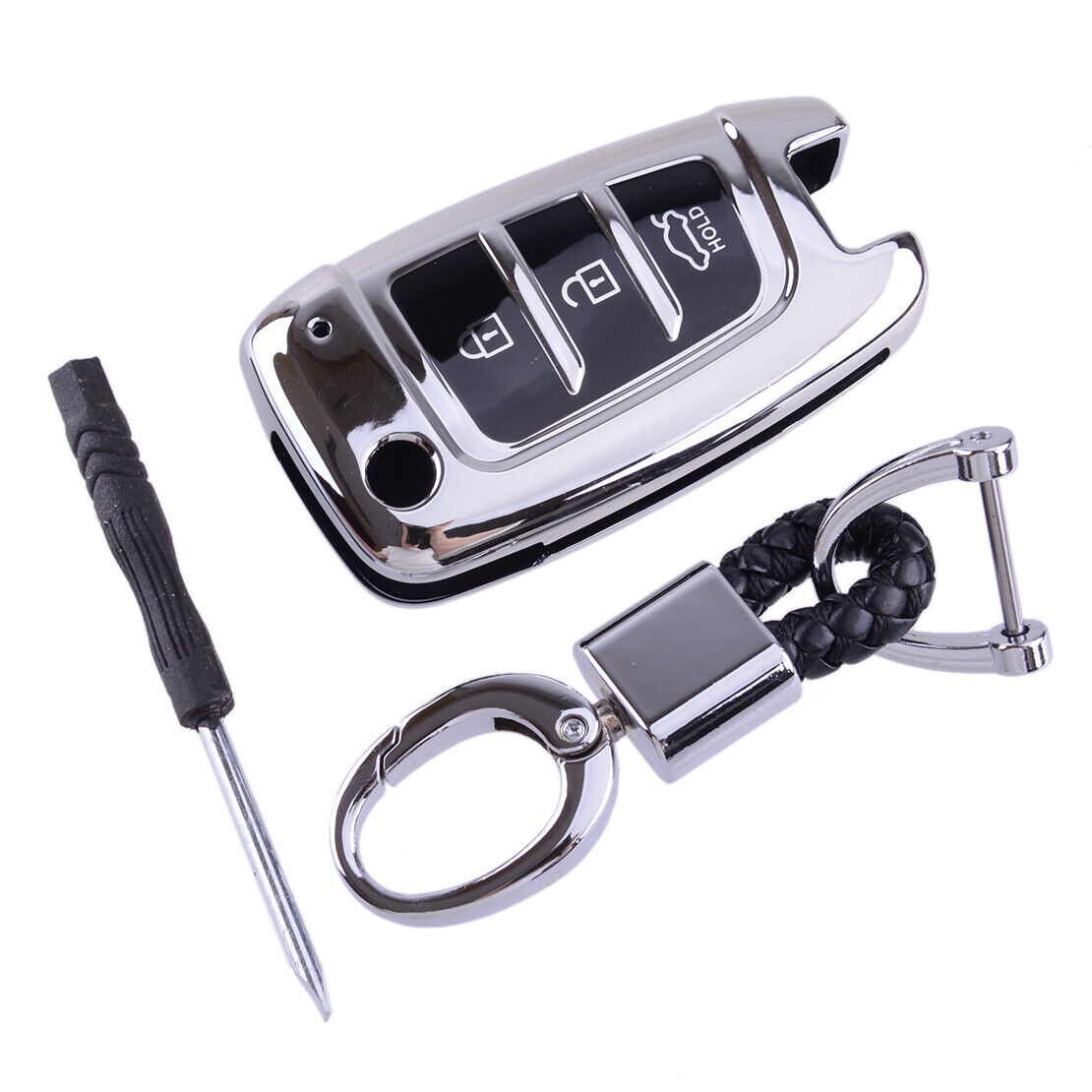Remote Key Fob Case Cover Fit For Hyundai Santa Fe Elantra Palisade Venue Kona
