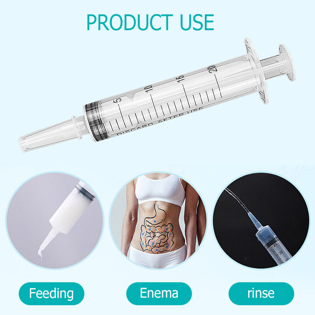 20ml Reusable Liquid Syringe for Animal Food Feeding Industrial Hydroponics