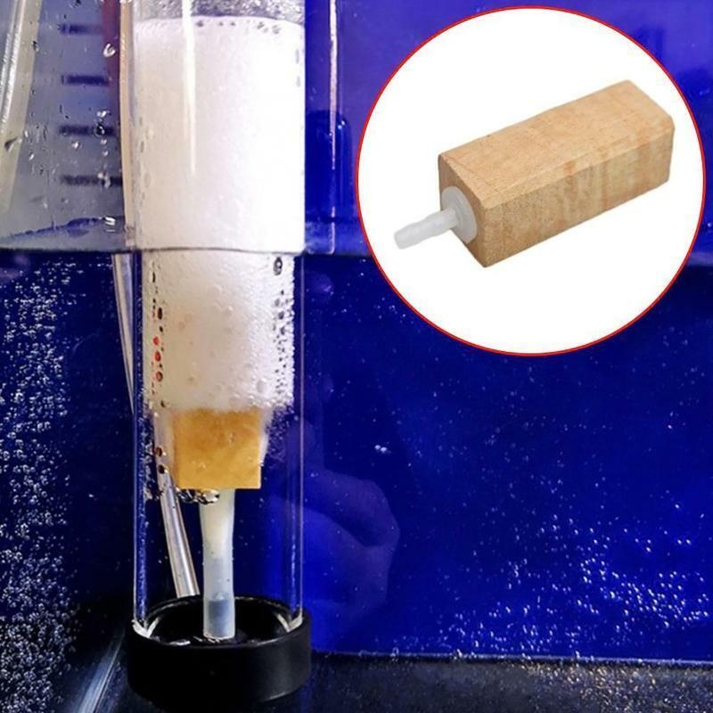 Wooden Air Stone Bubble Release Aquarium Air Stone for Hydroponics Aquaponics
