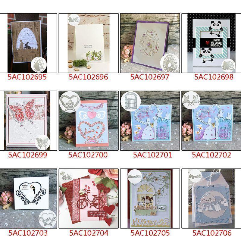 Bicycle Balloon Metal Cutting Dies Stencil Scrapbooking DIY Album Stamp Emboss
