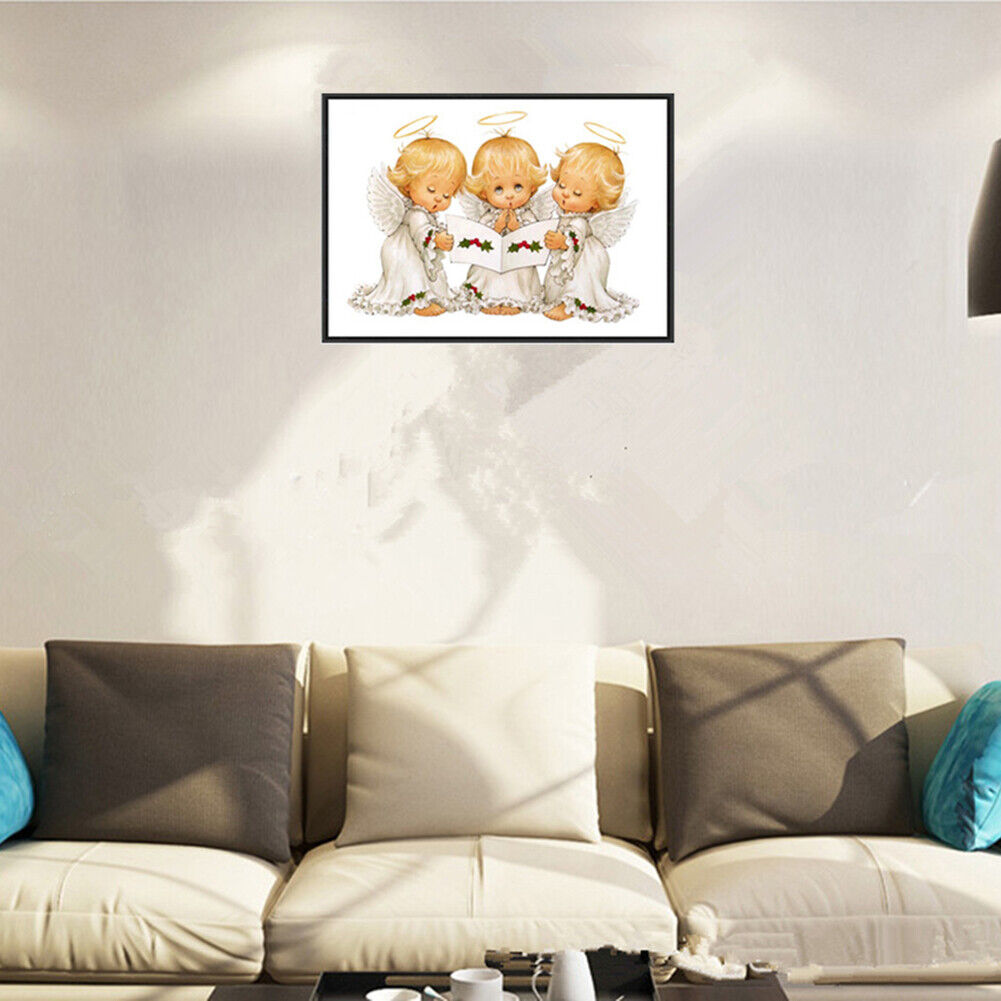 5D DIY Diamond Painting Three Little Angels Cross Stitch Embroidery Mosaic