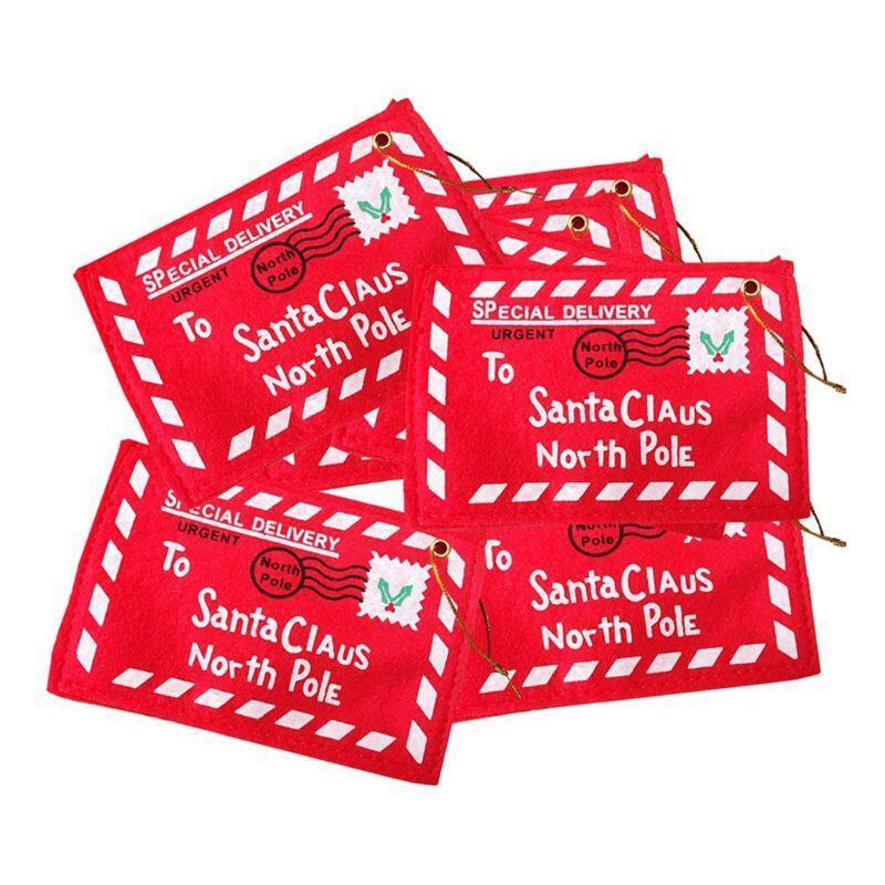 10 Pcs Envelope Ornaments Christmas Ornament Money Holder Christmas Card