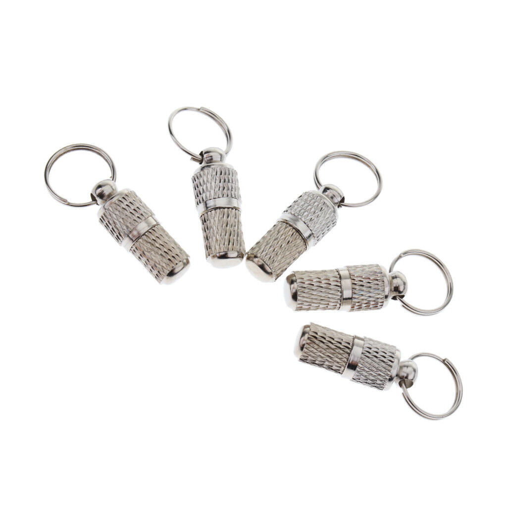 5Pcs , Anti- Pet  Puppy ID Address  Label Tag Barrel Tube