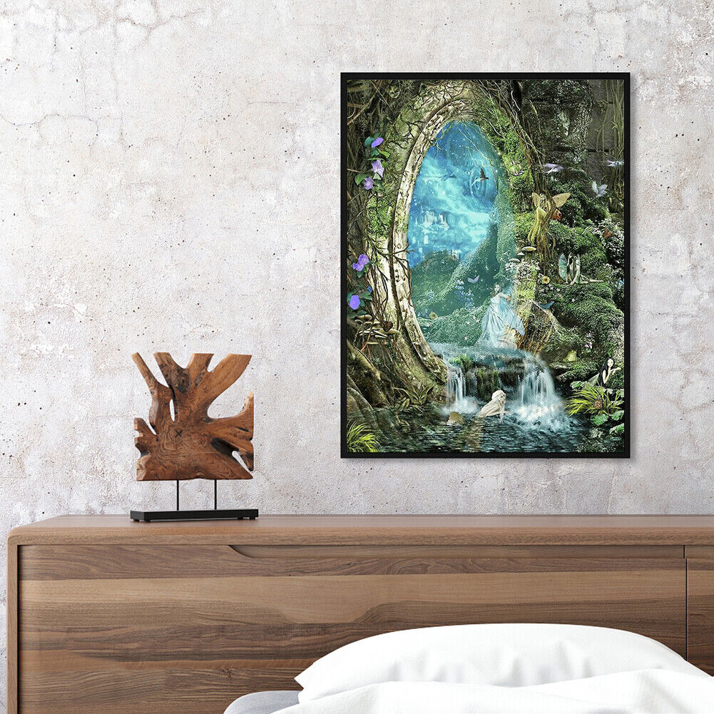 DIY Full Drill Diamond Painting Forest Fairy Tale Rhinestone Mosaic Picture
