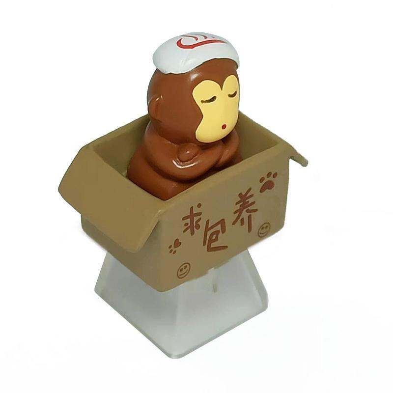 Custom Cartoon Anime Monkey Bottom Backlit Keycap R4 Height Gifts for Children