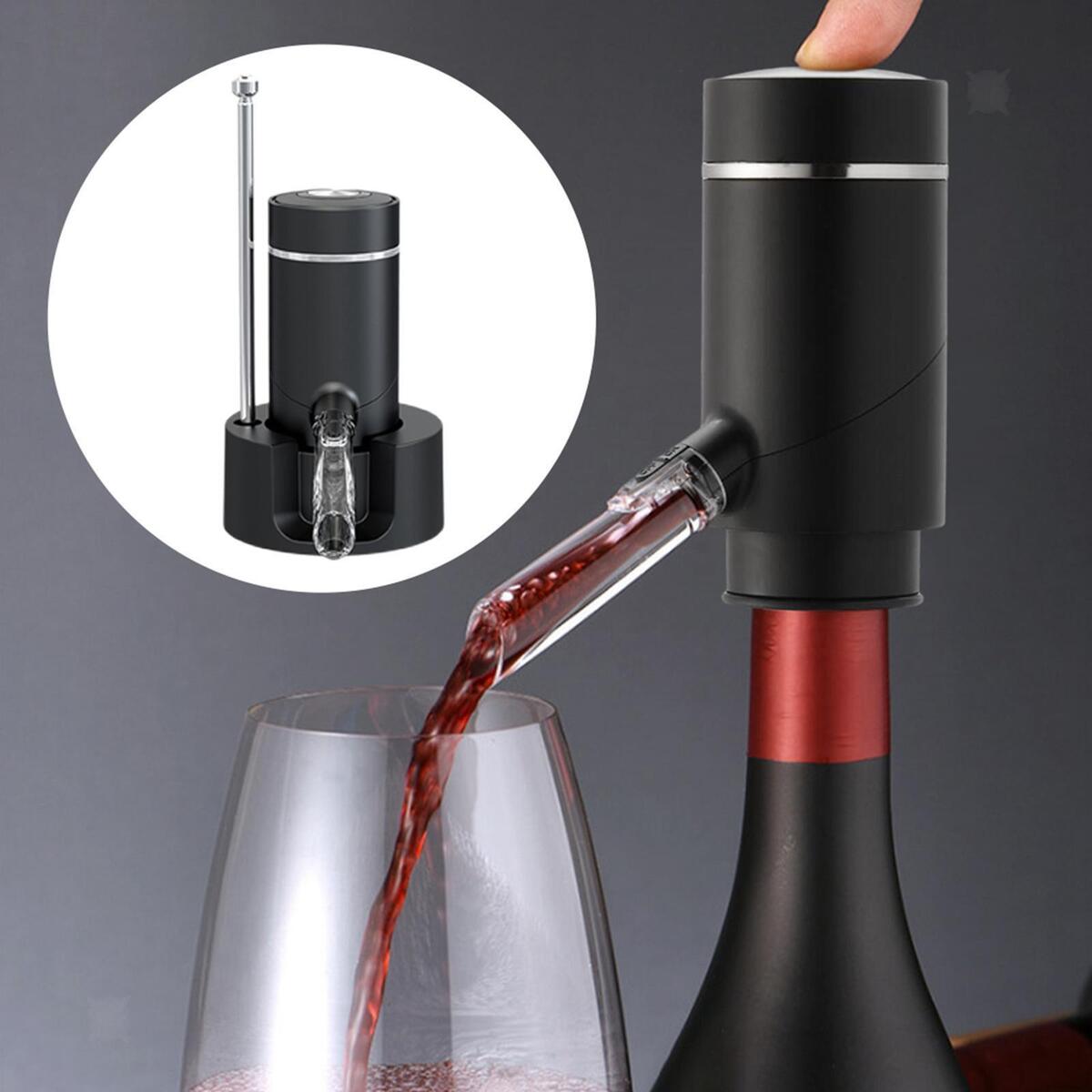 Portable Electric Wine Aerator Wine Dispenser Rechargeable for Home Travel