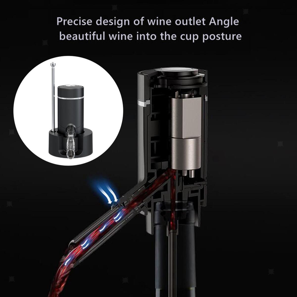 Smart Electric Wine Aerator Wine Pourer Decanter for Party Drinks Bar Travel