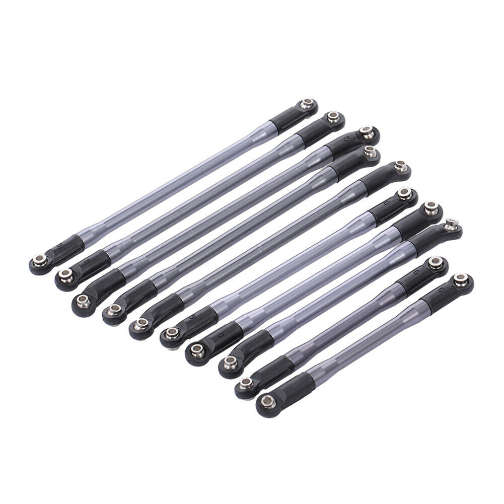 10pcs Metal Link Plastic End Rod for 1/10 RC Crawler Axial SCX10 II Parts