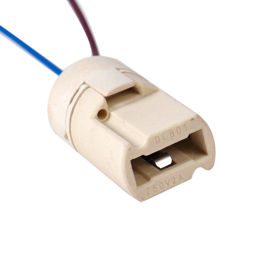 2pcs G9 Socket Ceramic Holder Base Wire Connector G9 Light Lamp Bulb 2A 250V Li